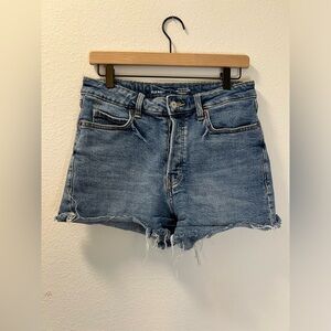 Oldnavy sky-Hi A-Line denim shorts